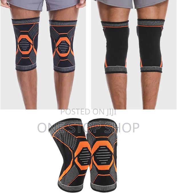 2pc Sport Fitness 3d Walwaving Breathable Knee Brace