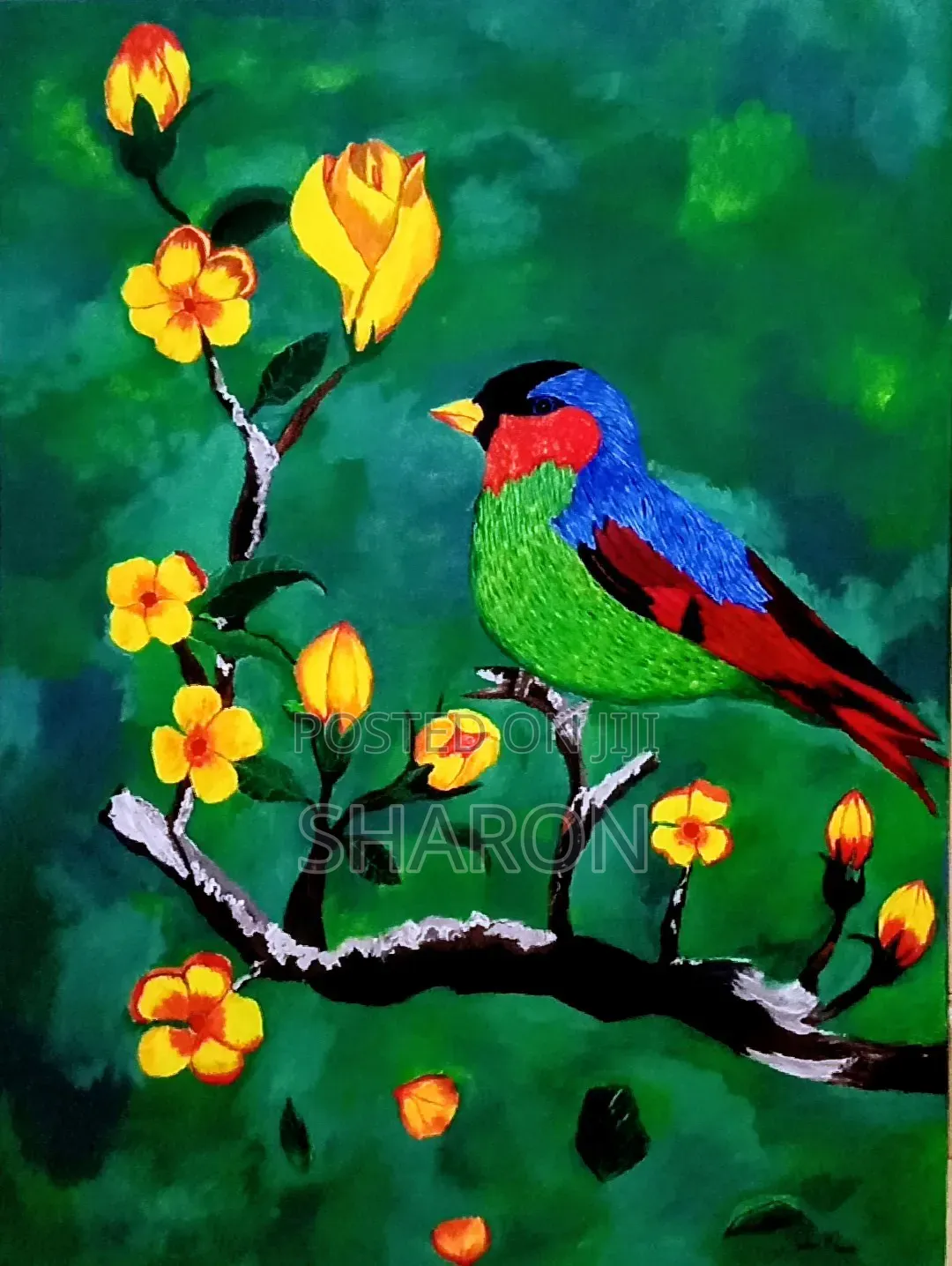An Acrylic Painting on Canvas