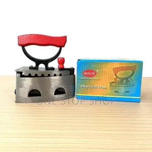 Charcoal Iron Box With Polished Metal Base