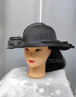 Big Black Ladies Hat Like Stylish Head Fascinators