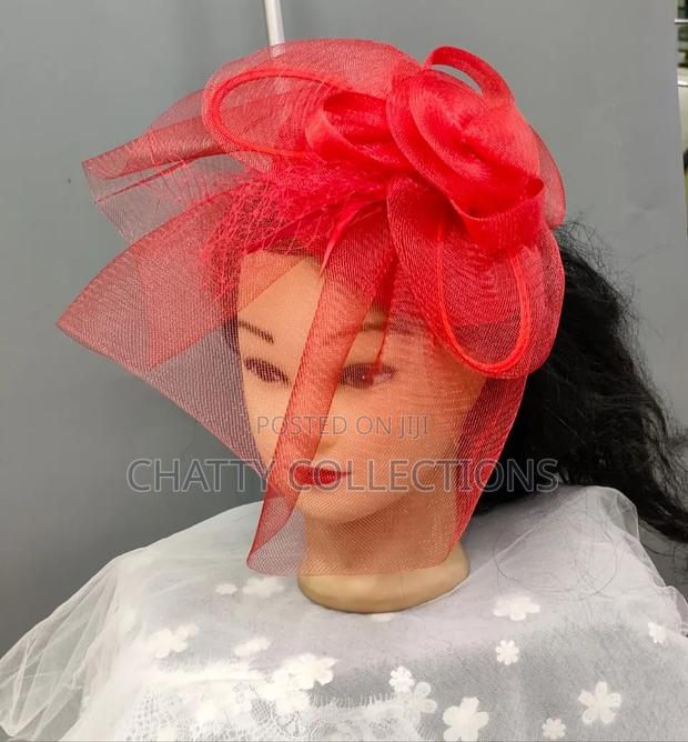 Big Red Ladies Stylish Head Fascinators