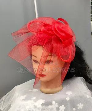 Big Red Ladies Stylish Head Fascinators
