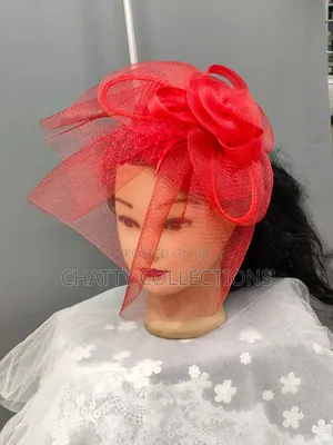 Big Red Ladies Stylish Head Fascinators