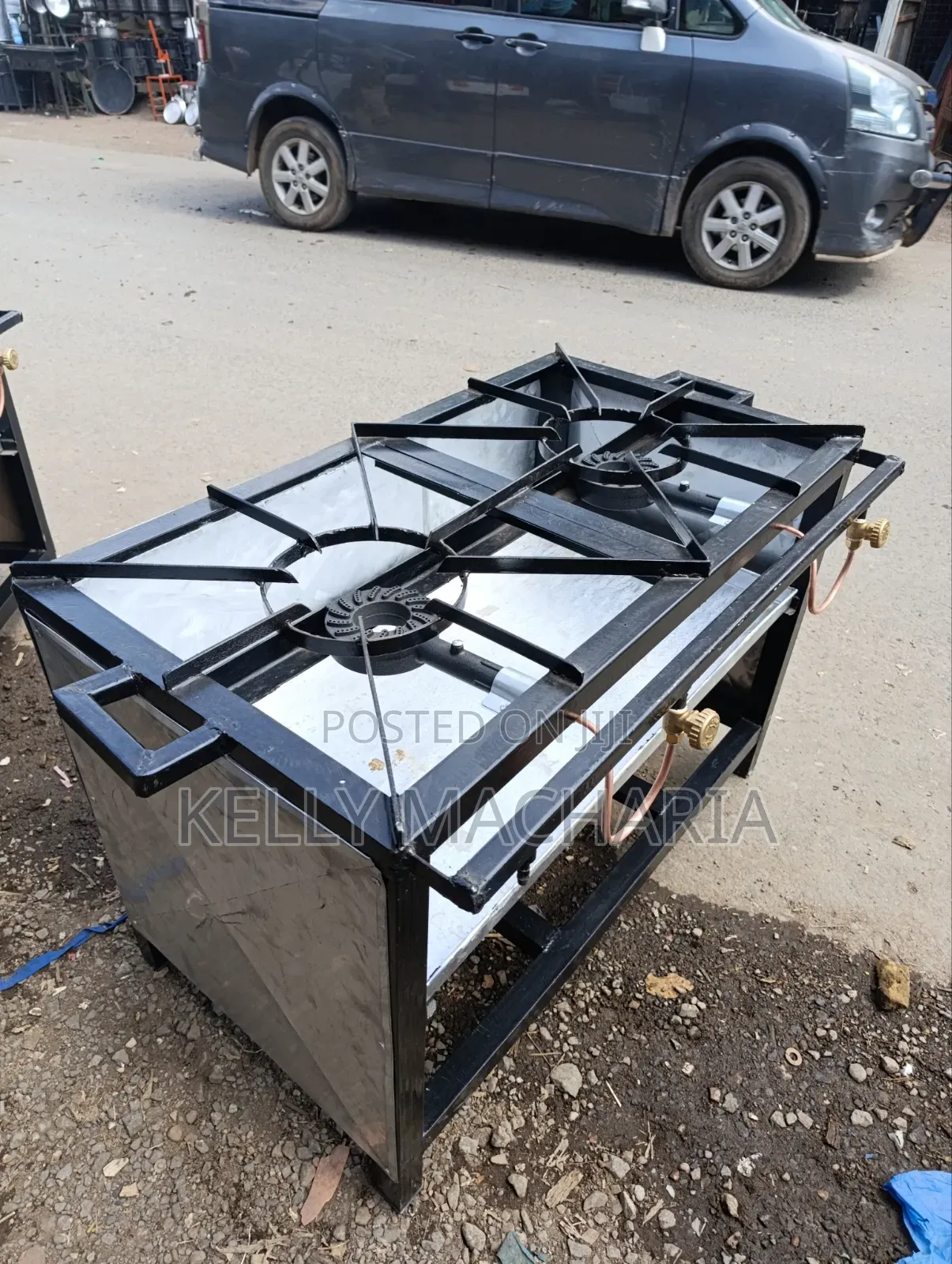 Commercial Closed Two Burner Gas Jikos Main
