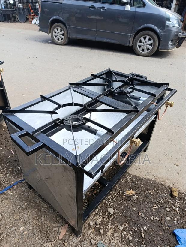 Commercial Closed Two Burner Gas Jikos Main