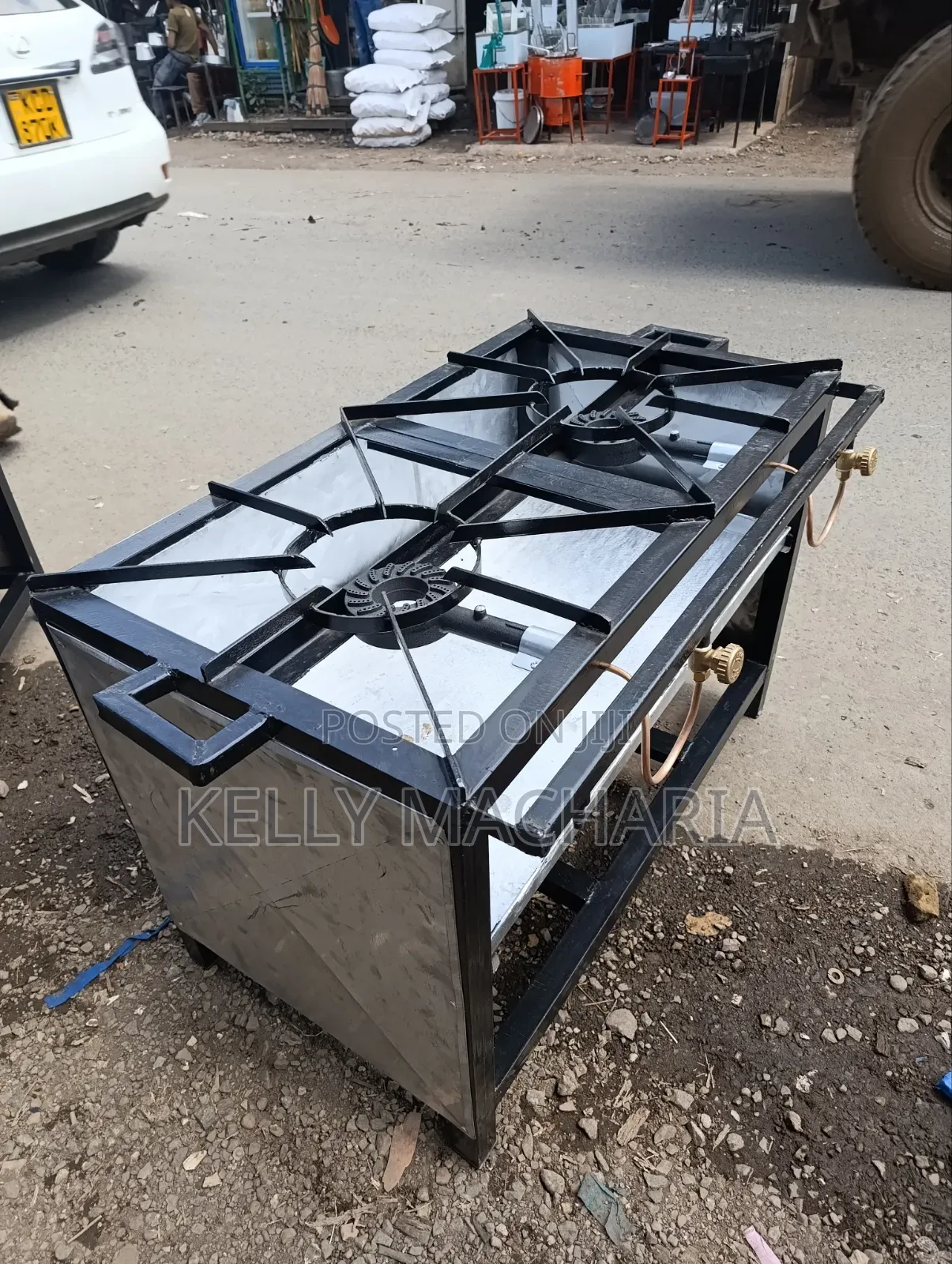 Commercial Closed Two Burner Gas Jikos Main