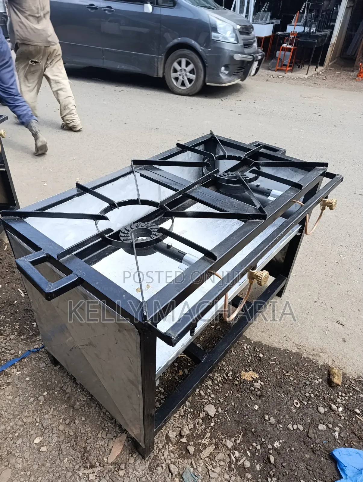 Commercial Closed Two Burner Gas Jikos Main