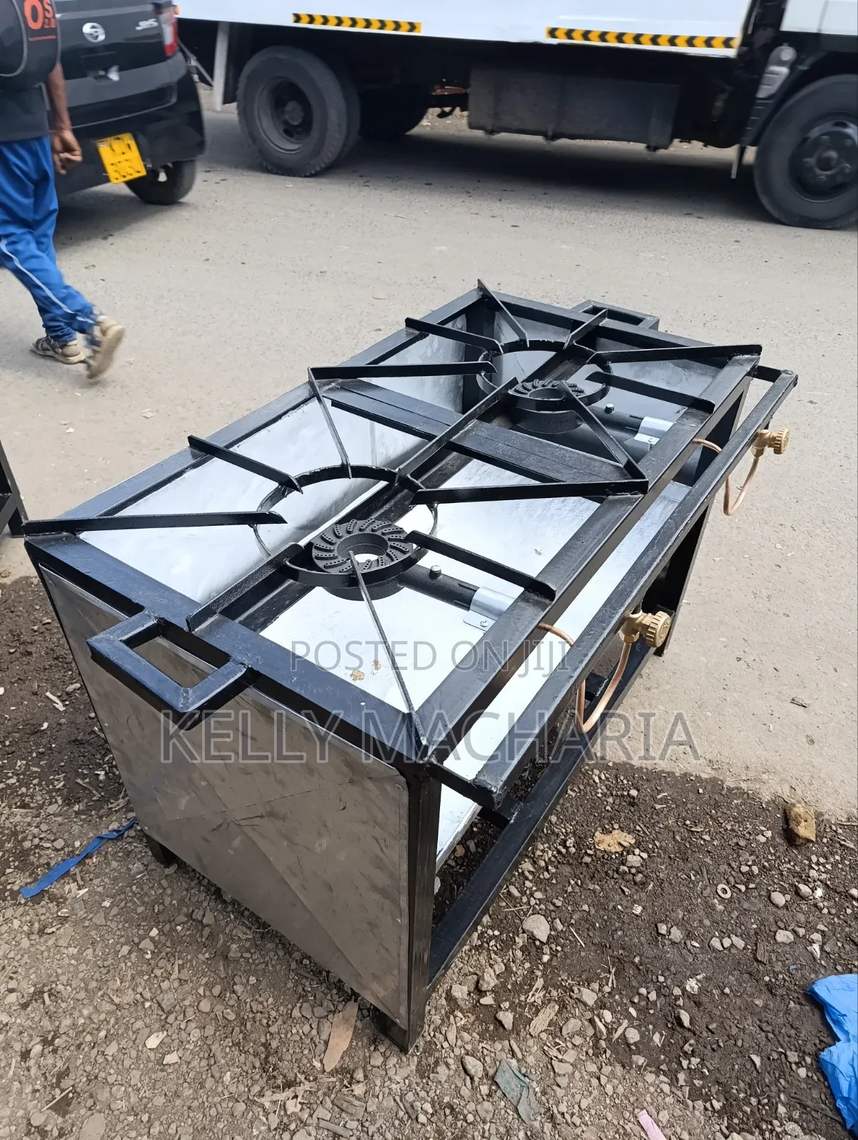 Commercial Closed Two Burner Gas Jikos Main