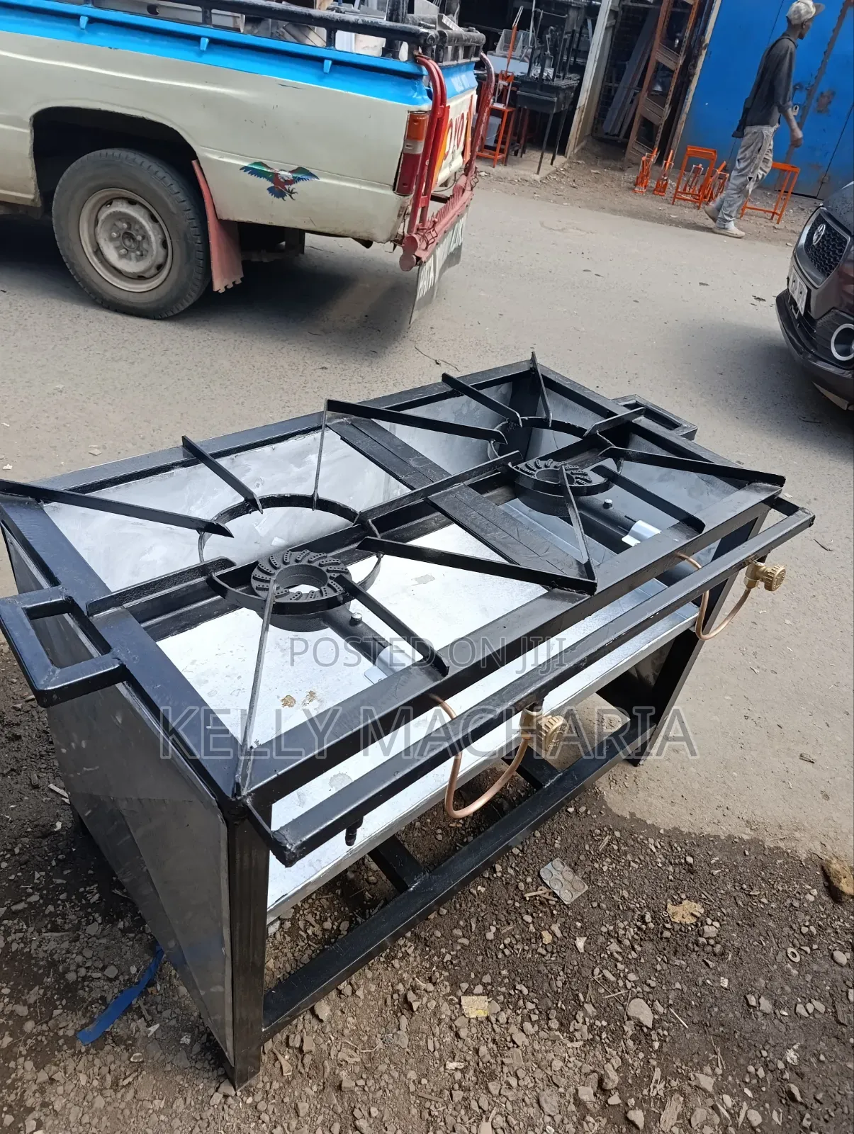 Commercial Closed Two Burner Gas Jikos Main