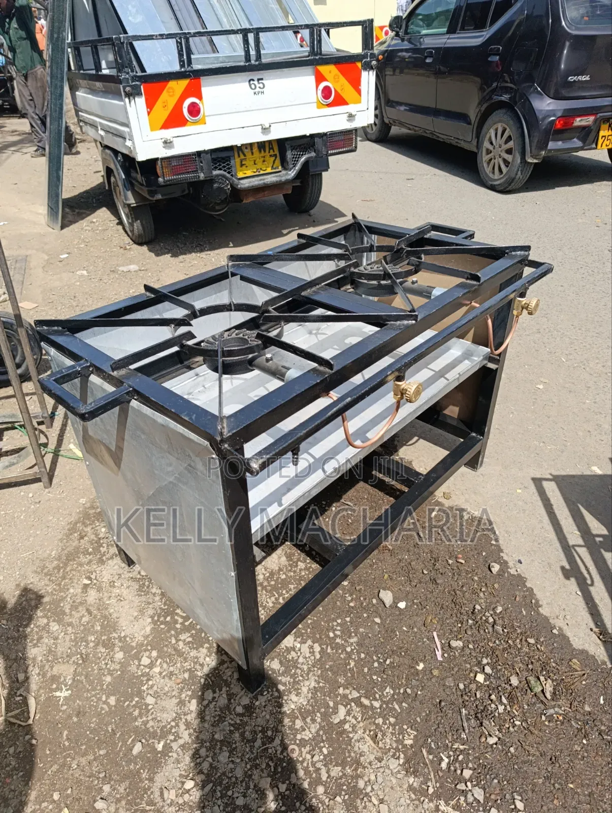 Commercial Closed Two Burner Gas Jikos Main