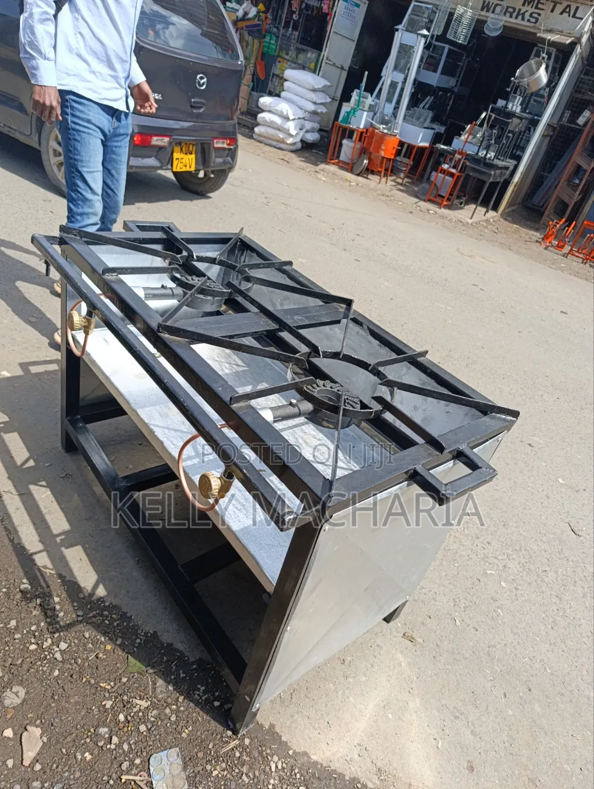 Commercial Closed Two Burner Gas Jikos Main