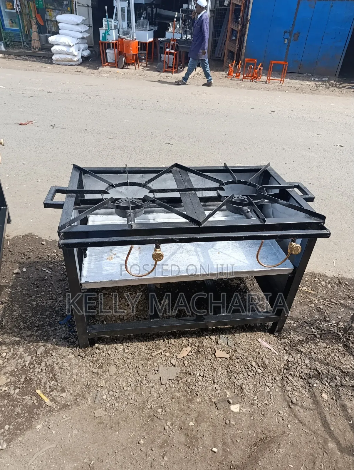 Commercial Closed Two Burner Gas Jikos Main
