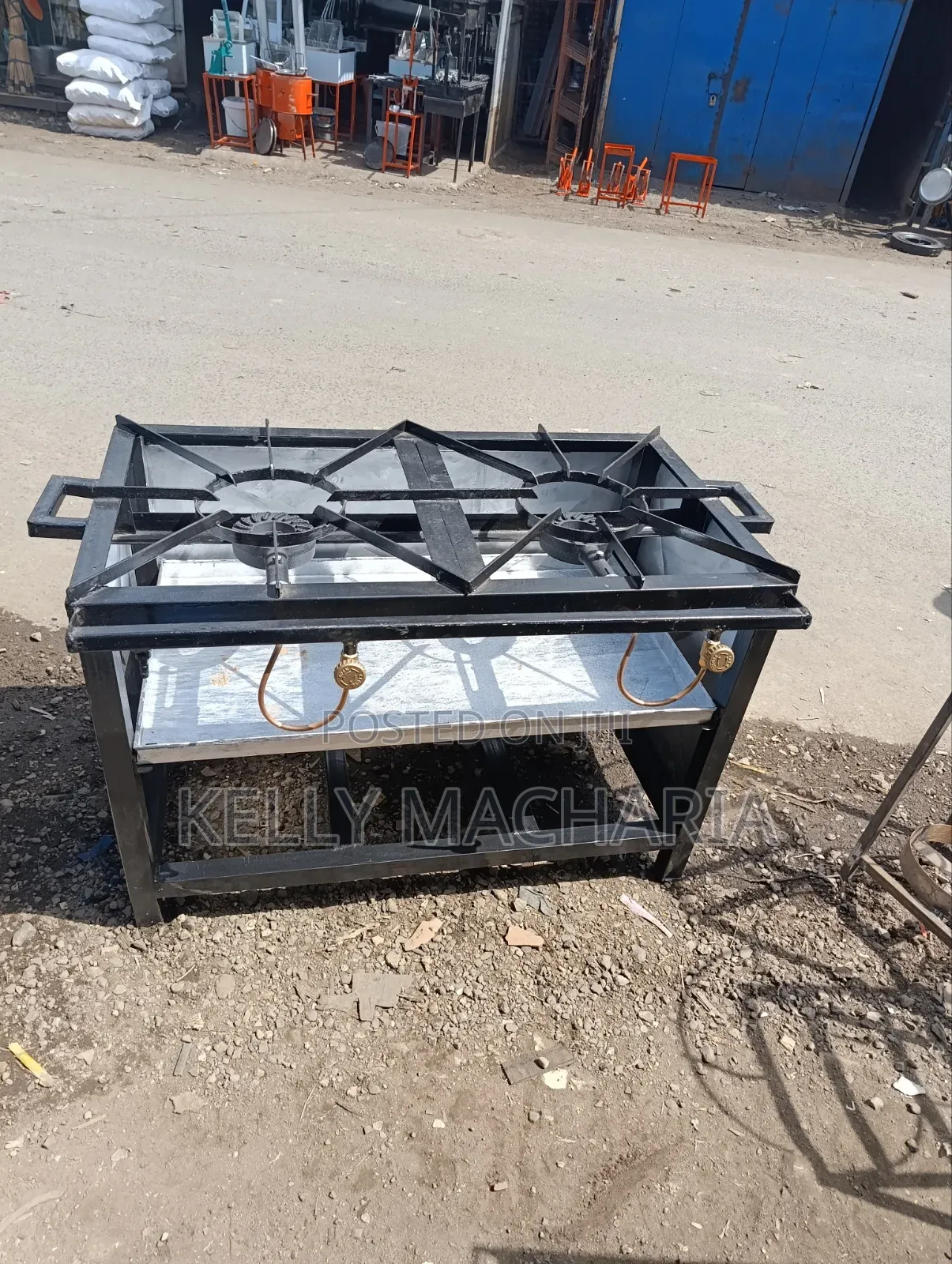 Commercial Closed Two Burner Gas Jikos Main