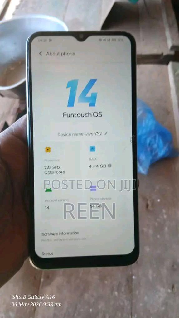 Vivo Y22 128 GB Blue - thumbnail 2