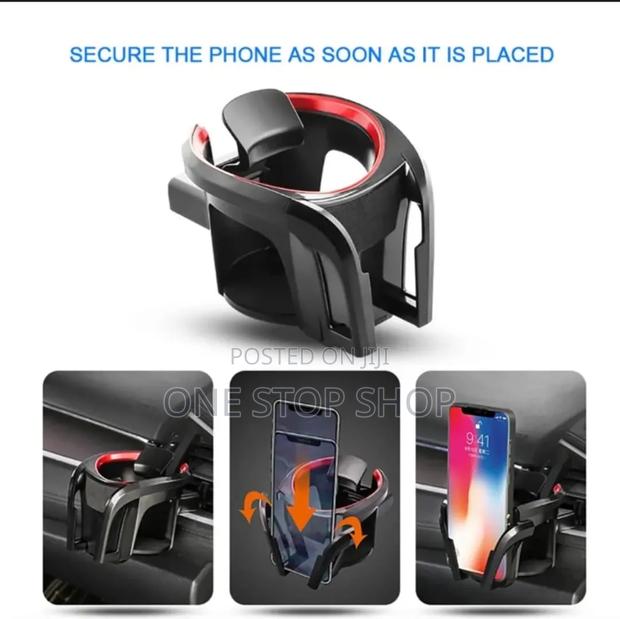 Air Conditioning Vents Mount Secure Cup-Phone Holder