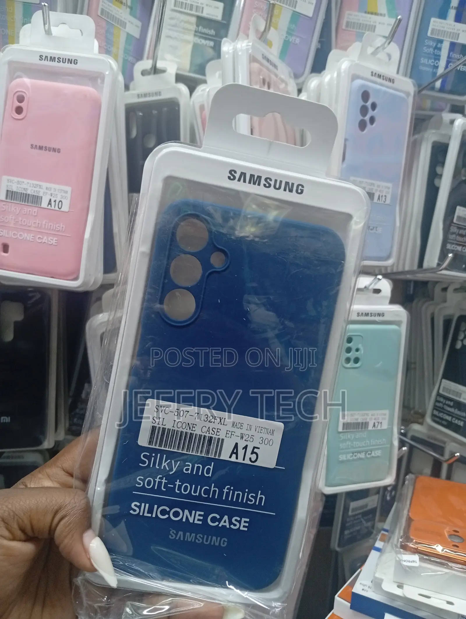 For Samsung Galaxy A15 Luxury Silicon Protect Back Cover .