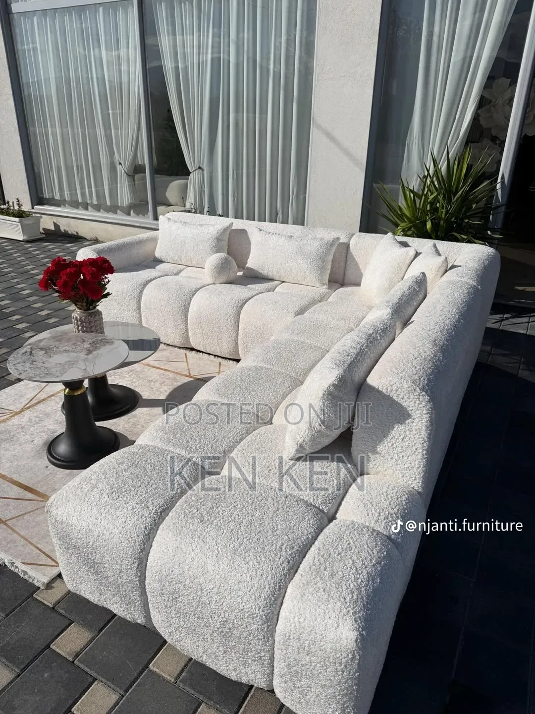 Modern White Sofa