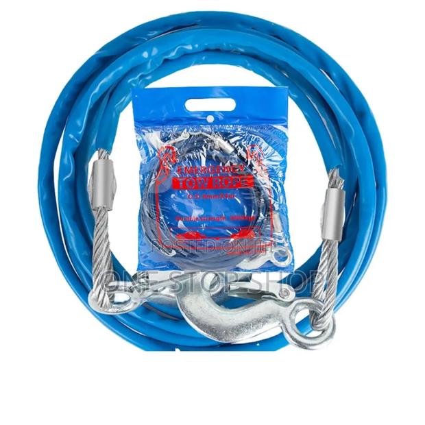 5t High Strength Steel Wire Tow Rope Coated With Blue PVC 4durability