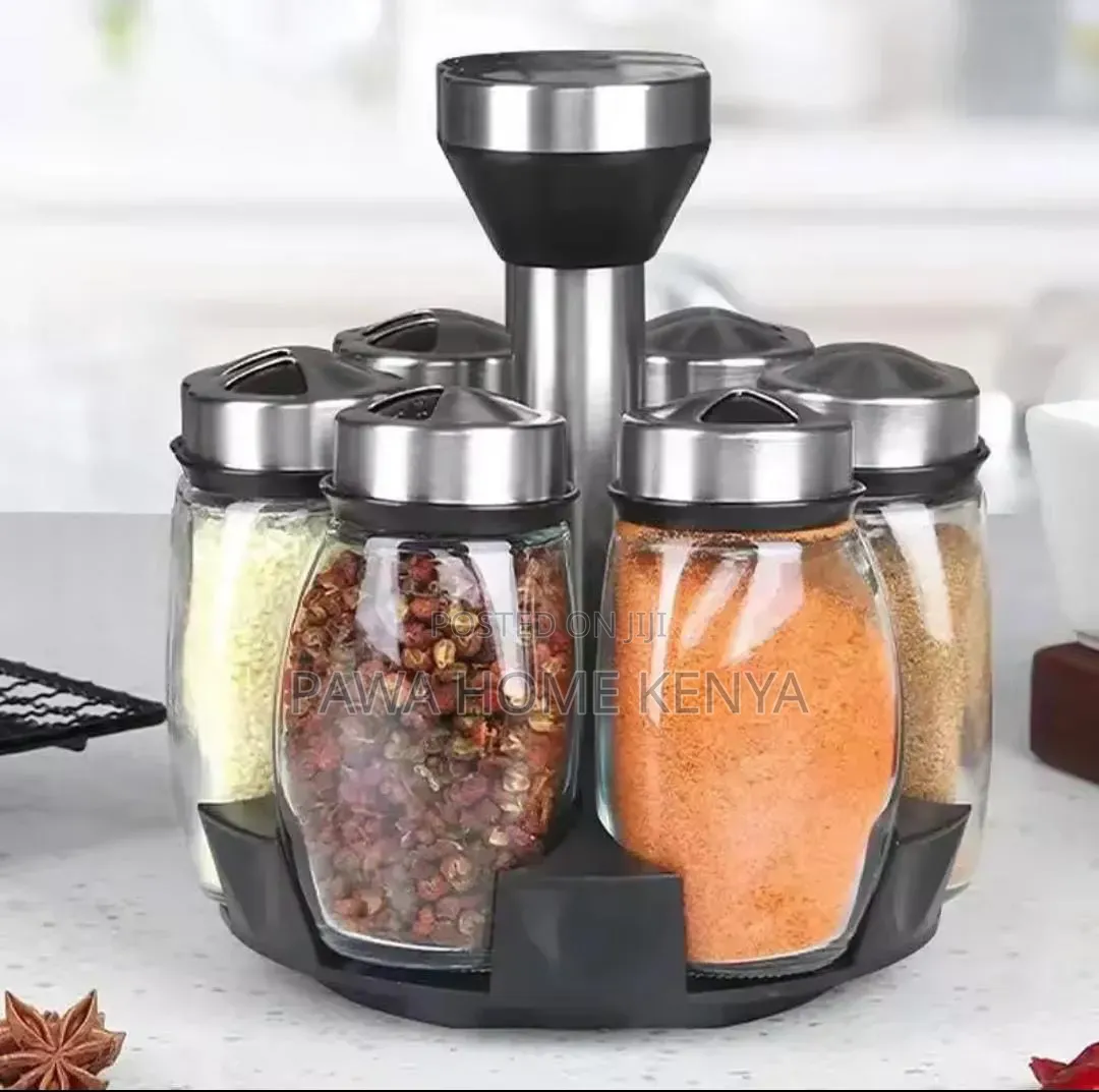 7 in 1 Kitchen Rotating Spice Bottle Set