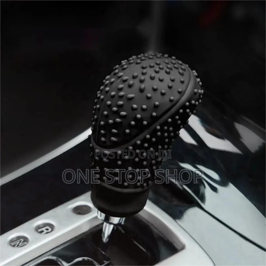 Black Silicone Gear Knob 3d Non Slip Pattern for Better Handling