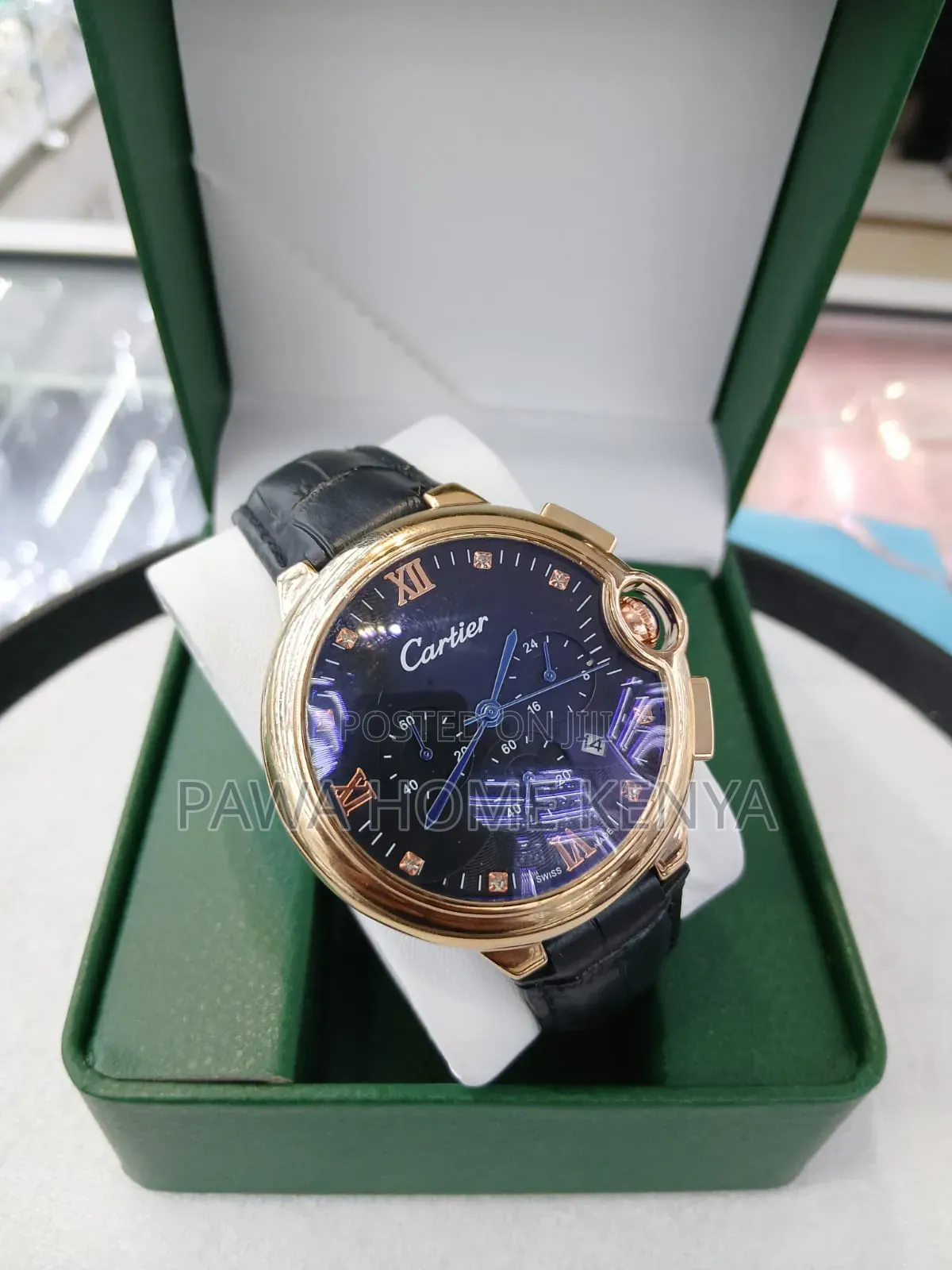 Cartier Leather Strap Watch