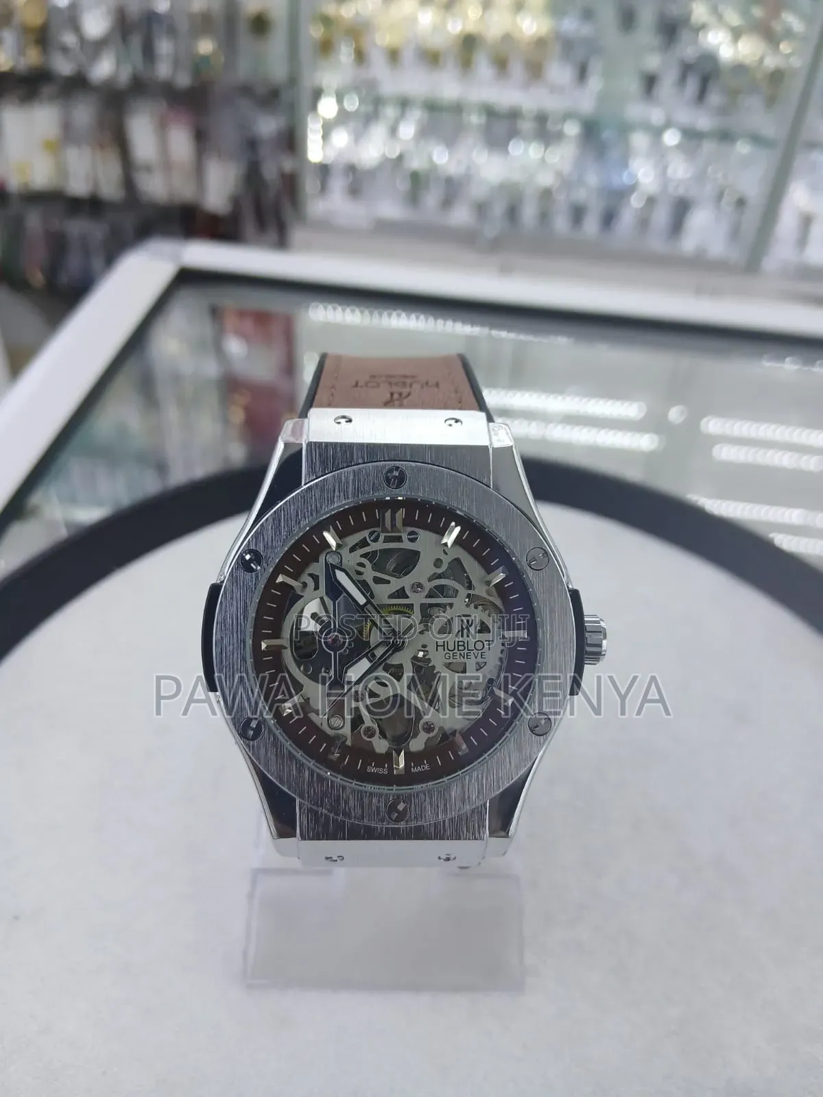 Hublot Leather Automatic Watch