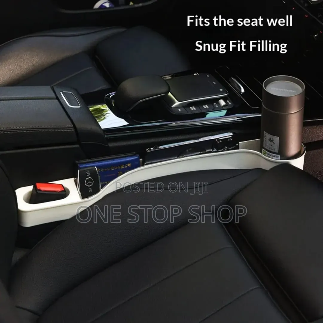 2pc Big Plastic Baije Seat Console Crevice Filler