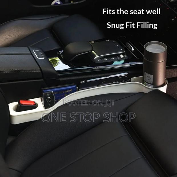 2pc Big Plastic Baije Seat Console Crevice Filler - main view