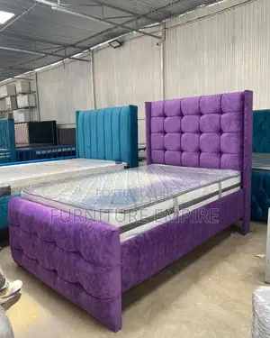 Luxury Purple Velvet Bed