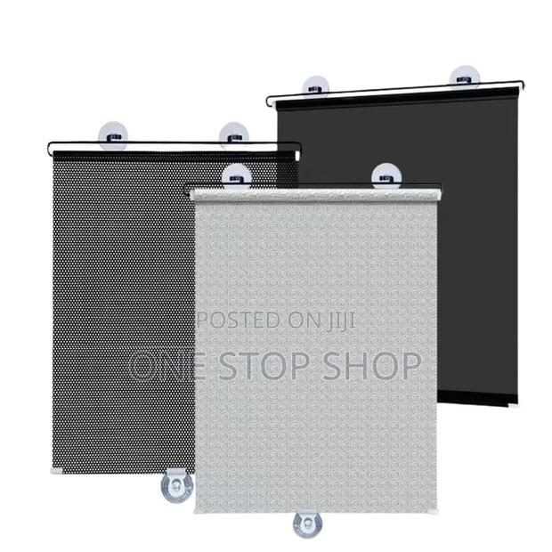 Suction Cup Mount Windows Uv Rays Retractable Roller Blinds - thumbnail 2