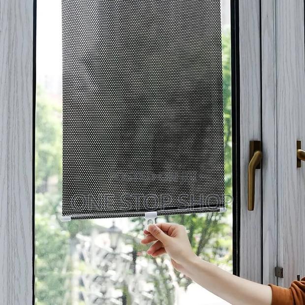 Retractable Window Antiglare Block Direct Heat