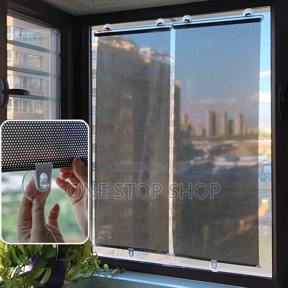 Quality PVC With Optical Mesh Window Glass Blackout Design Sunshade
