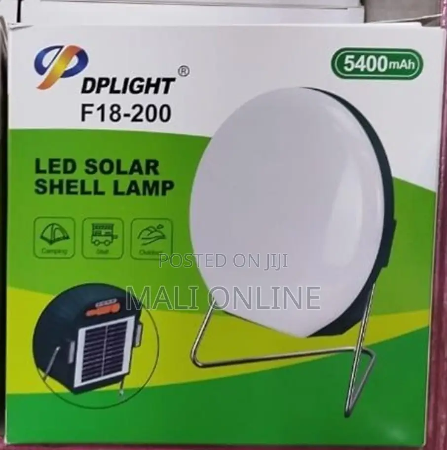 Led Solar Shell Lamp Rechargeable 5400mah Lantern Emergency Light