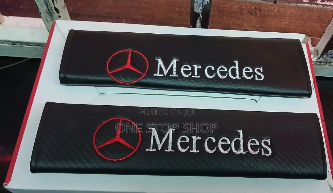 2pc Mercedes Seat Belt Pads Reduce Friction From Seat Belt Shoulder