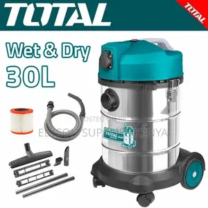 Total Wet and Dry Vacuum Cleaner 30l Stainless 1400watts 30 Litres