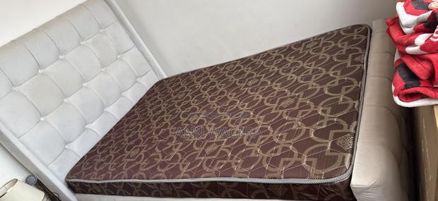 4 by 6 White Bed With Mattress - thumbnail 3