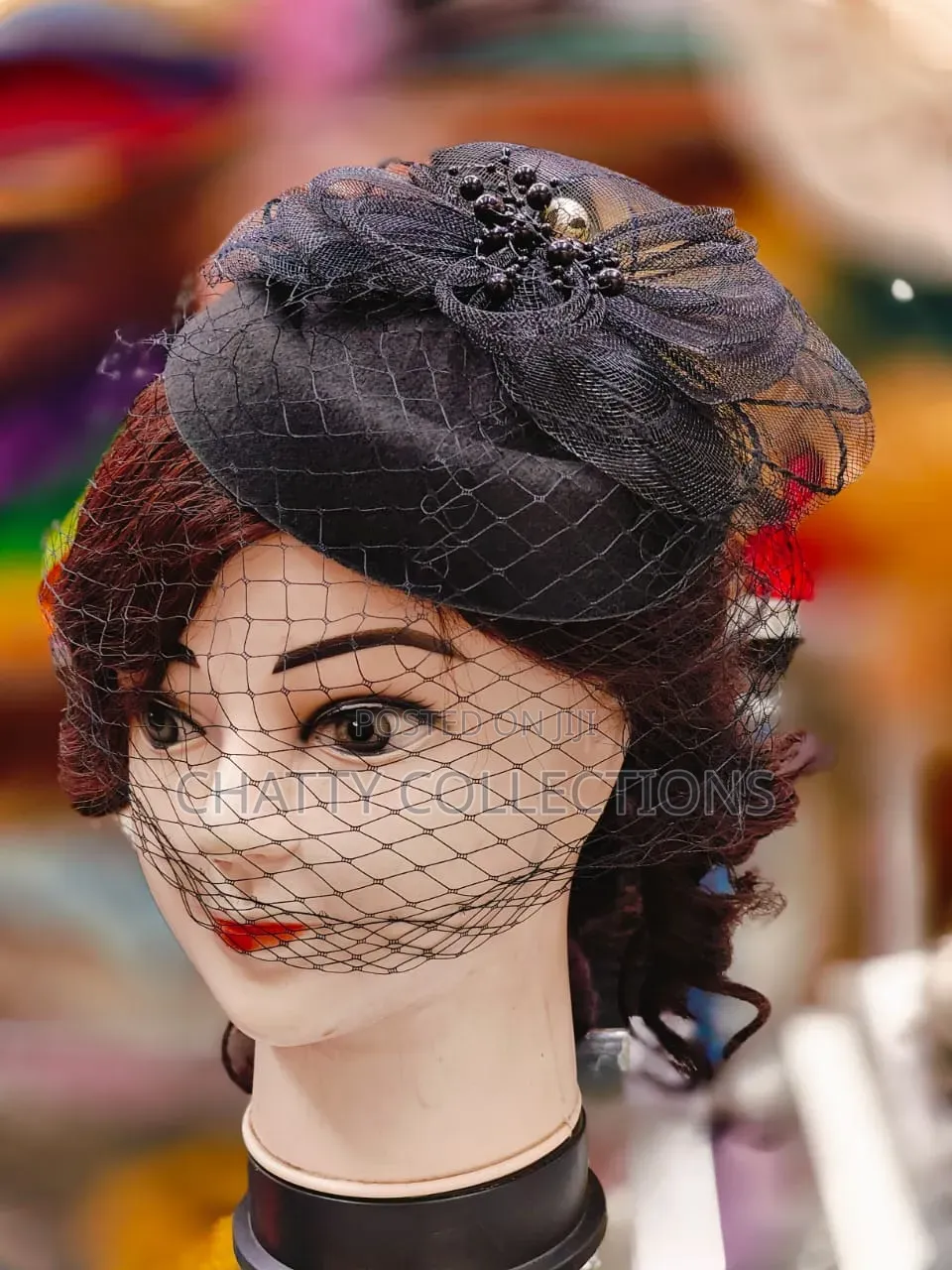 Black Stylish Ladies Head Fascinators With Net