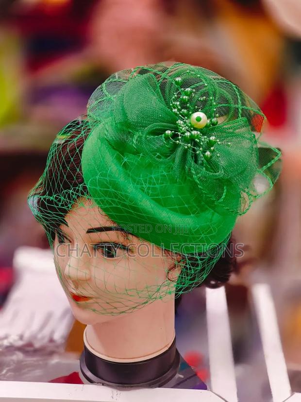Light Green Stylish Ladies Head Fascinators With Net