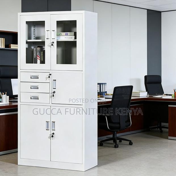 Steel 2-Door Storage Safe Office Cabinet