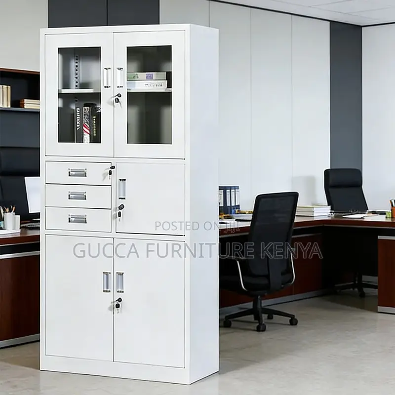 Steel 2-Door Storage Safe Office Cabinet
