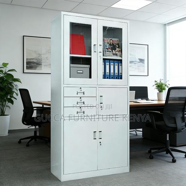 Steel 2-Door Storage Safe Office Cabinet - thumbnail 2