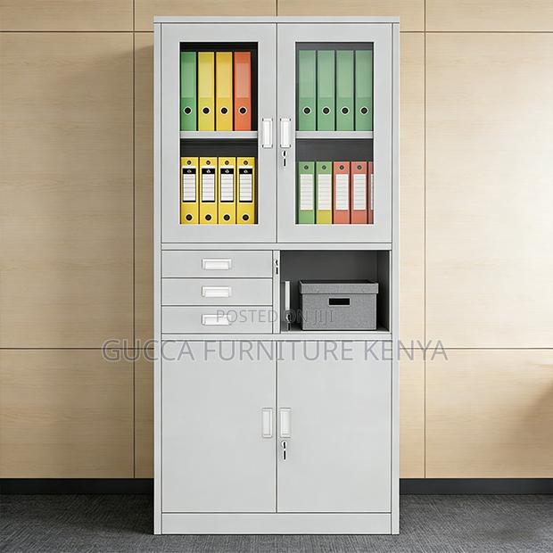 Steel 2-Door Storage Safe Office Cabinet - thumbnail 6