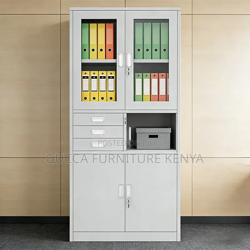 Steel 2-Door Storage Safe Office Cabinet