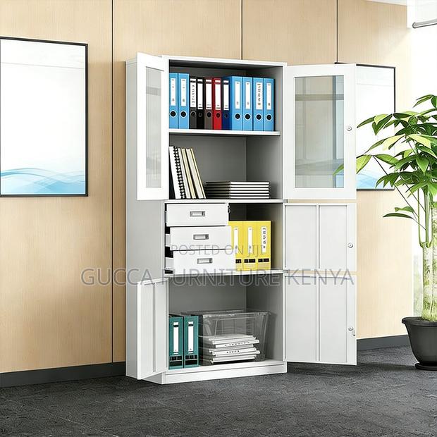 Steel 2-Door Storage Safe Office Cabinet - thumbnail 7