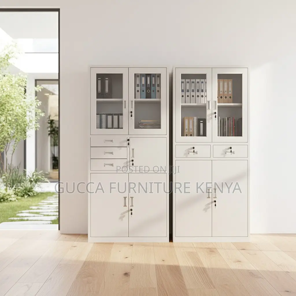 Steel 2-Door Storage Safe Office Cabinet