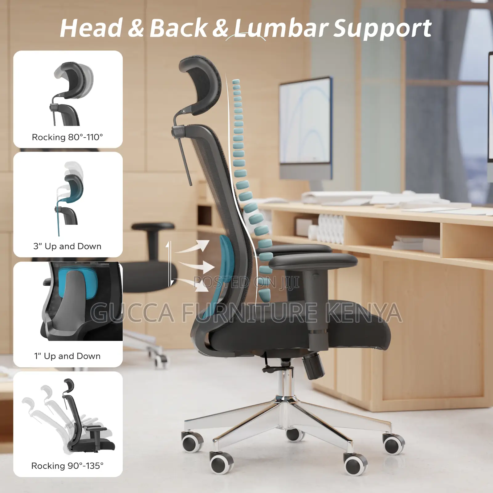 Ergonomic Swivel Mesh Conference Chair
