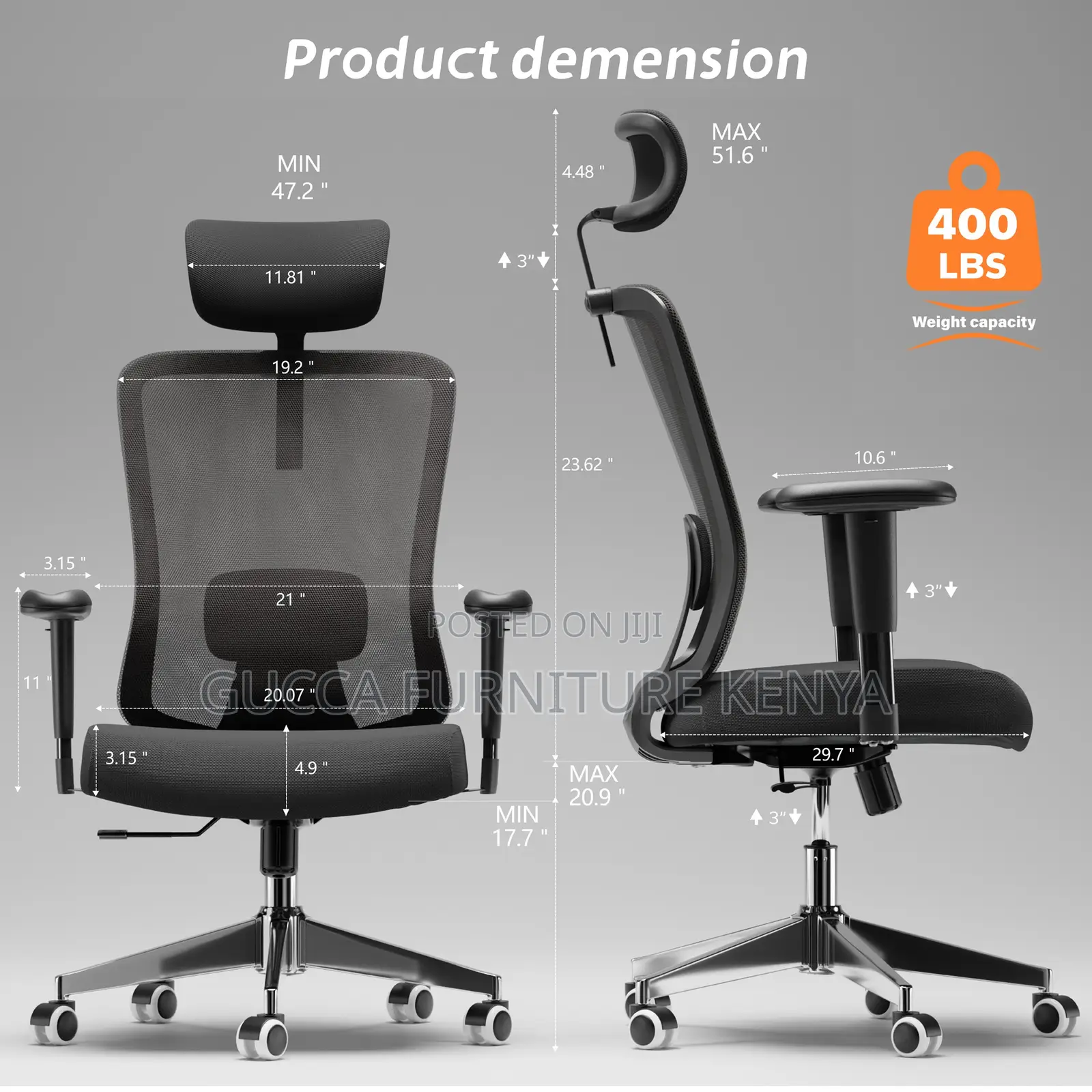 Ergonomic Swivel Mesh Conference Chair