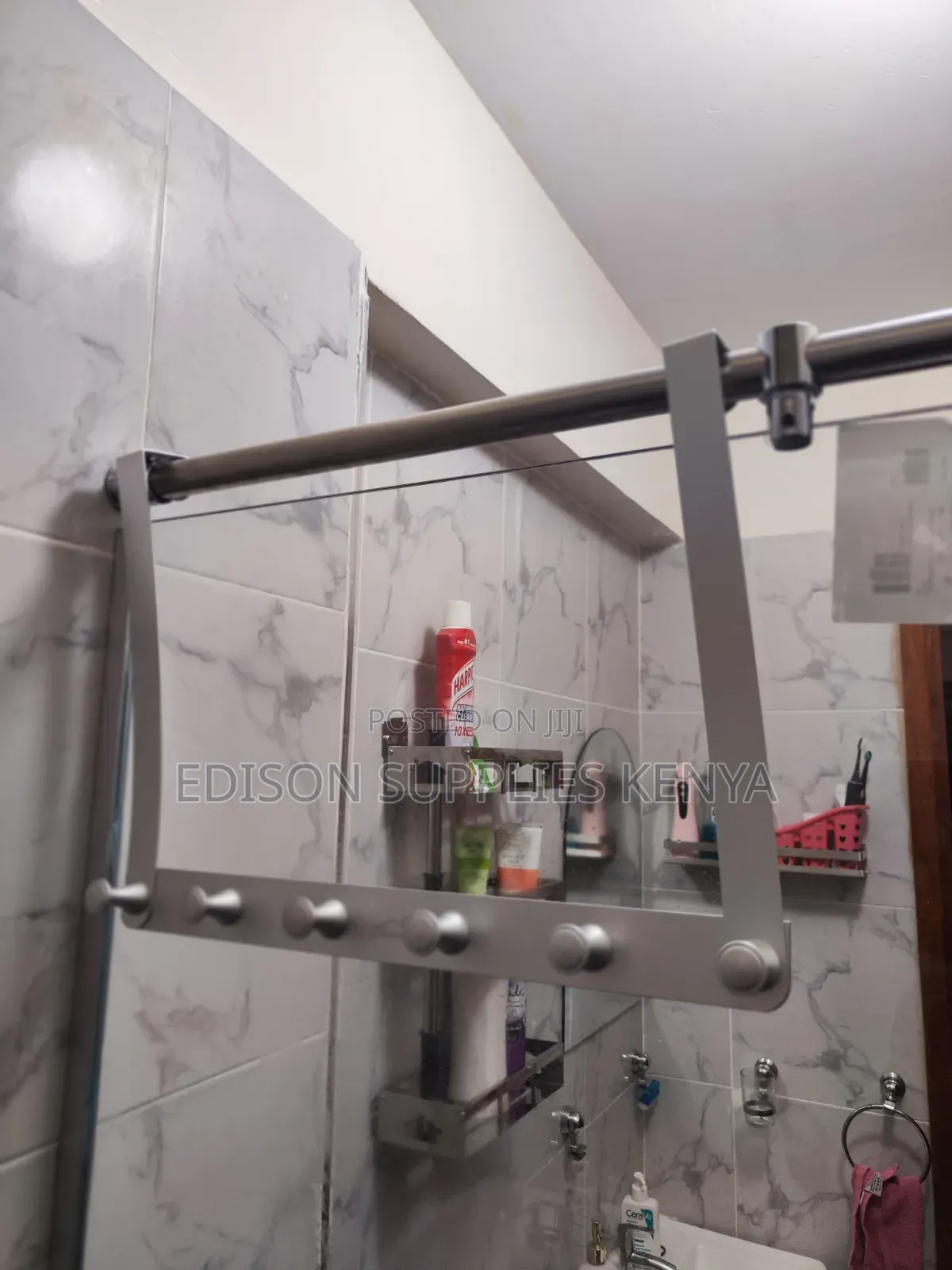 Bathroom Hooks Over the Door Cloth Wall Hanger Organizer