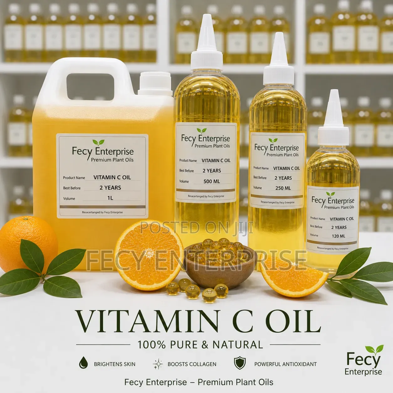 Vitamin C Oil- (100%Pure) Natural Organic Cold Pressed Oil