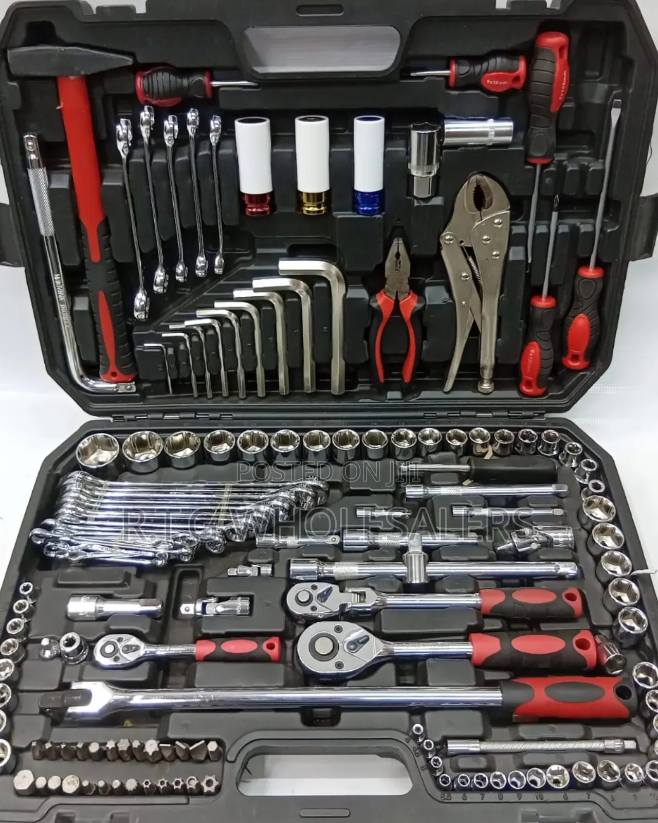 142 Pieces Tool Set Complete Home Garage Kit